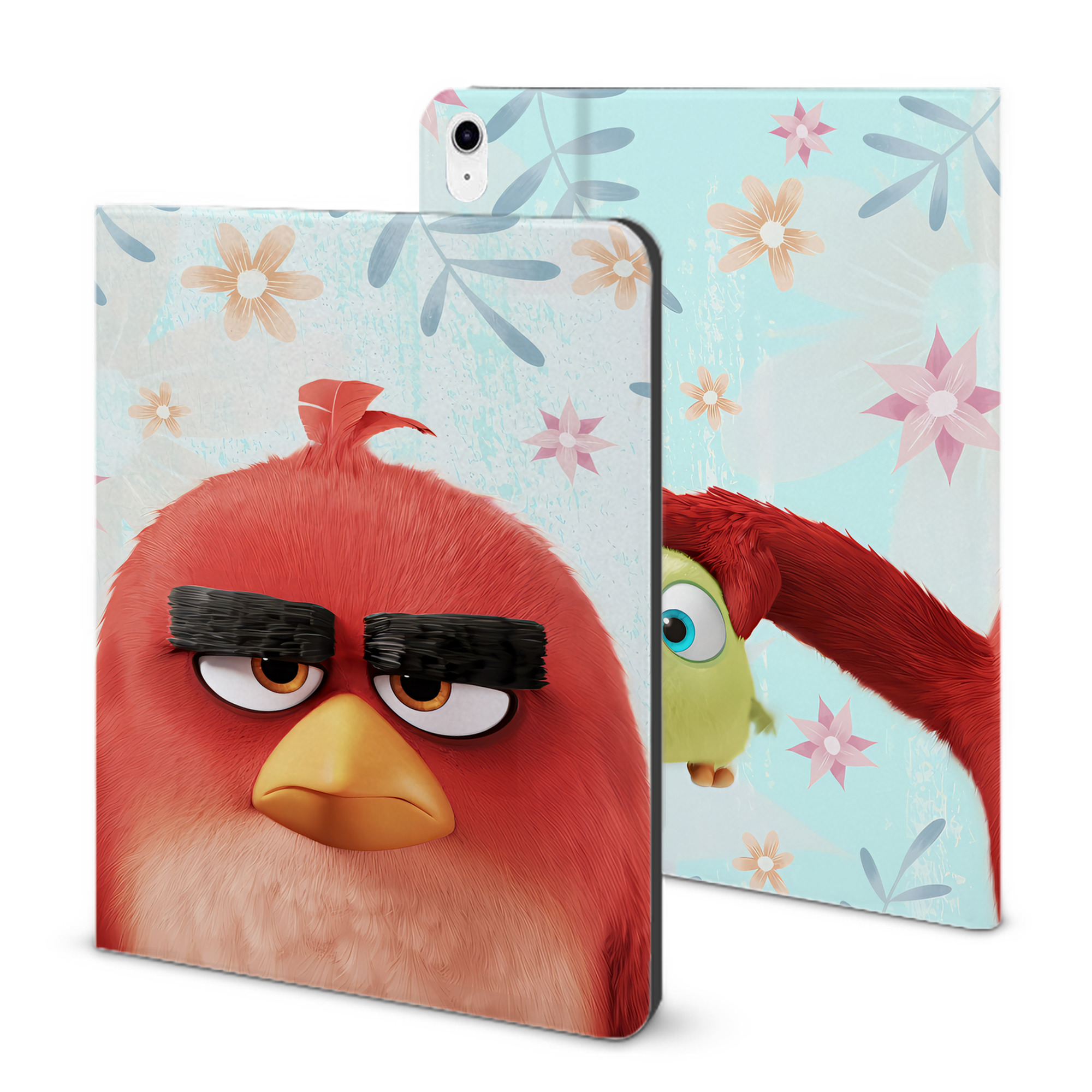 （画像用） Angry Birds アングリーバード IPad ケース ブック型 PUレザー TPU 耐衝撃 軽量 薄型 ペン収納なし 全面保護 IPad 各モデル対応